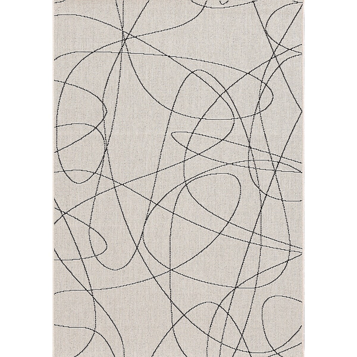 Dywan Lineo wool/ black 120x170cm, 120 x 170 cm