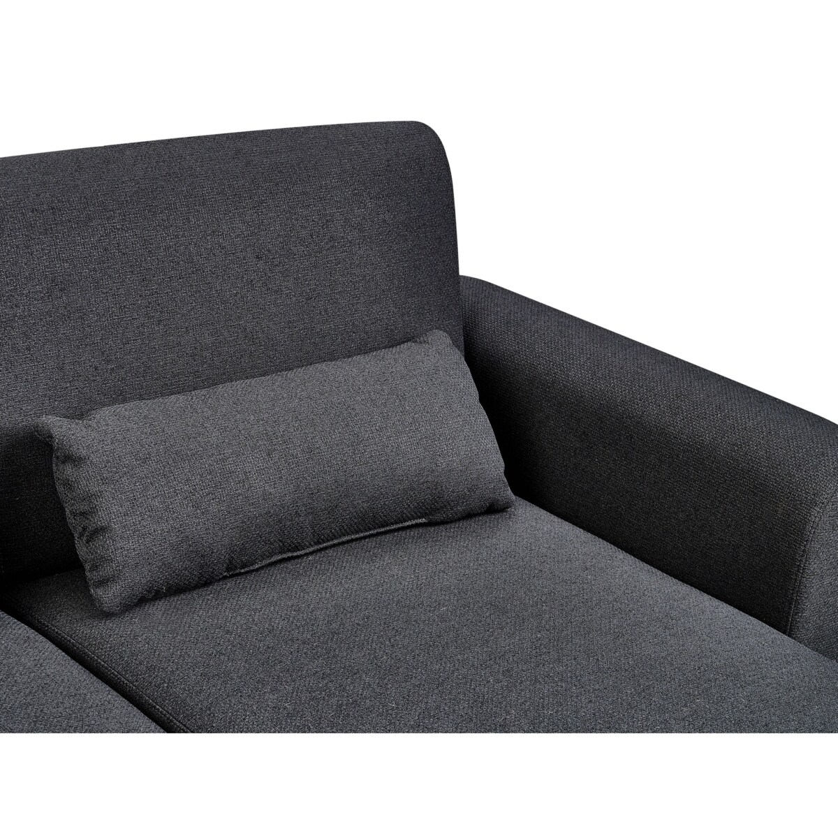 Narożnik rozkładany lewostronny czarny OLLSTA