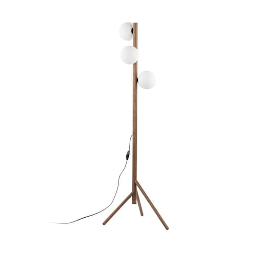 Lampa podłogowa TK Lighting ESTERA WOOD ORZECH 16045 150 cm 3xG9 drewniana nowoczesna do salonu