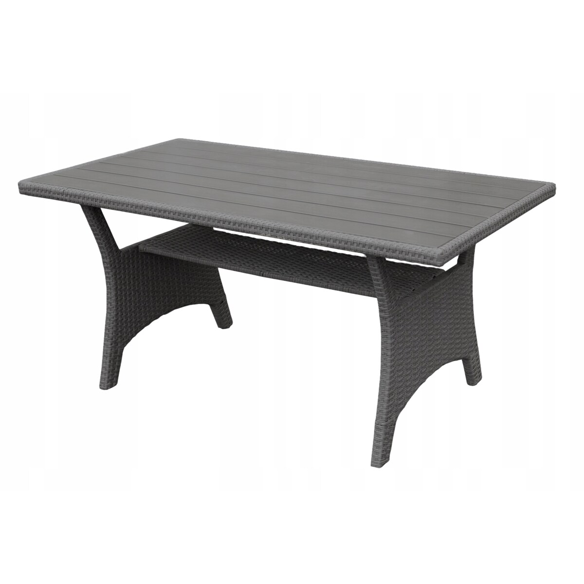 Zestaw Ogrodowy Wypoczynkowy Narożnik Stół Pufy Meble Ogrodowe Technorattan Venezia