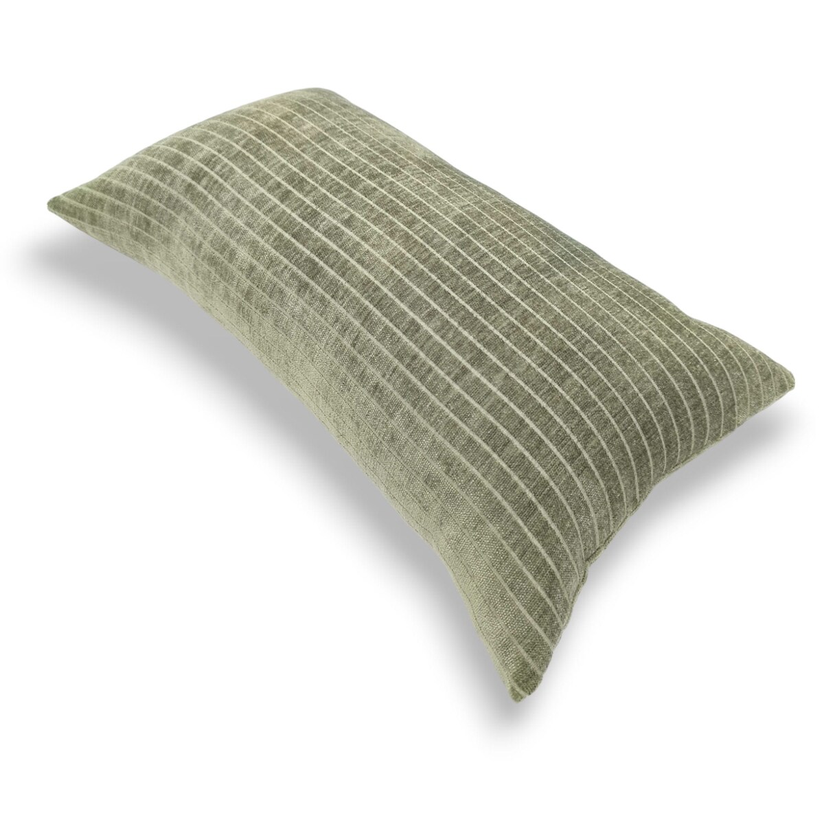 Zielona poduszka dekoracyjna w prążki 30x50 Lines