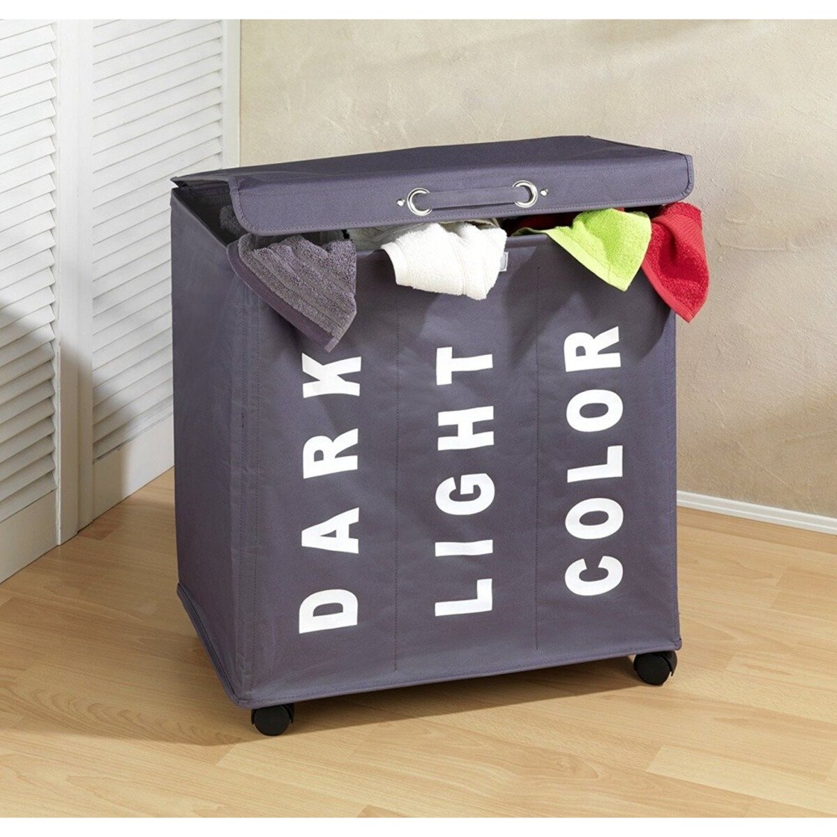 Pojemnik na pranie TRIVO GREY - aż 116 litrów, WENKO