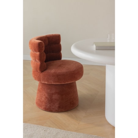 Krzesło obrotowe, do jadalni Protea miedziane