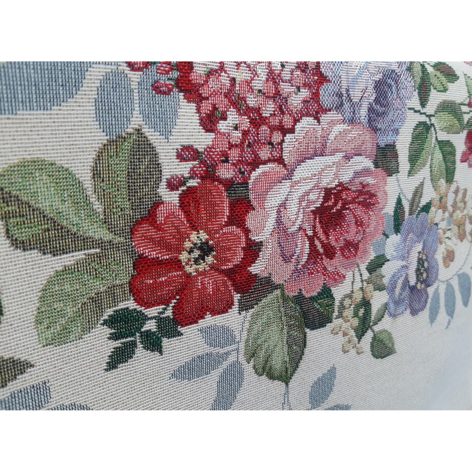 Obrus Na Stół Okrągły 165 Cm Ozdobny Dekoracyjny Róże