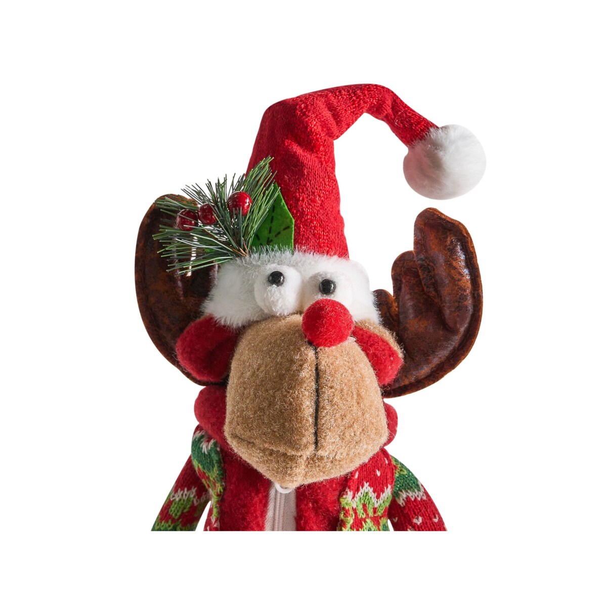 Zestaw 2 dekoracji świątecznych GEITSJOEN Renifer 55/58 cm Kolorowy