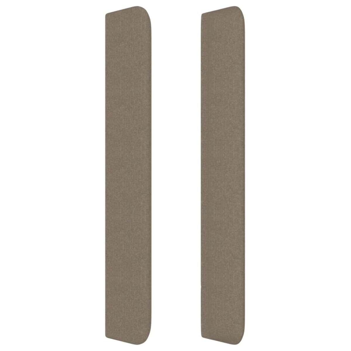 vidaXL Zagłówek uszak, taupe, 83x16x118/128 cm, tkanina