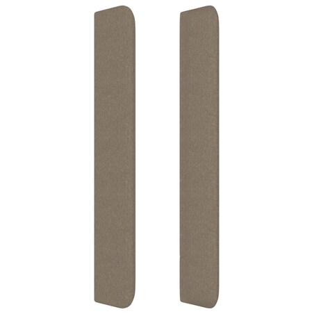 vidaXL Zagłówek uszak, taupe, 83x16x118/128 cm, tkanina