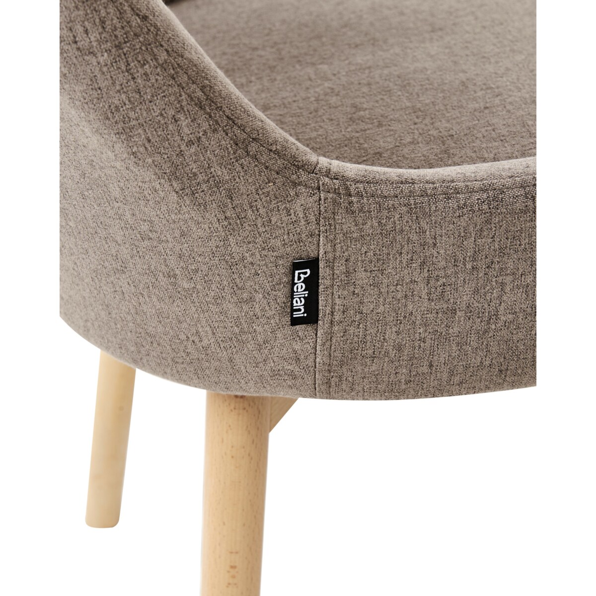 Zestaw 2 krzeseł do jadalni MELFORT Brązowy