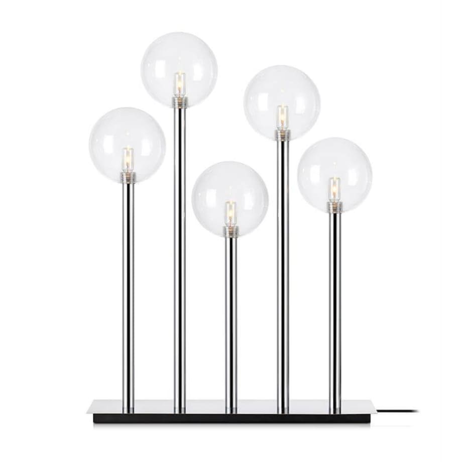 Stojący świecznik Levels z włącznikiem na przewodzie chrom