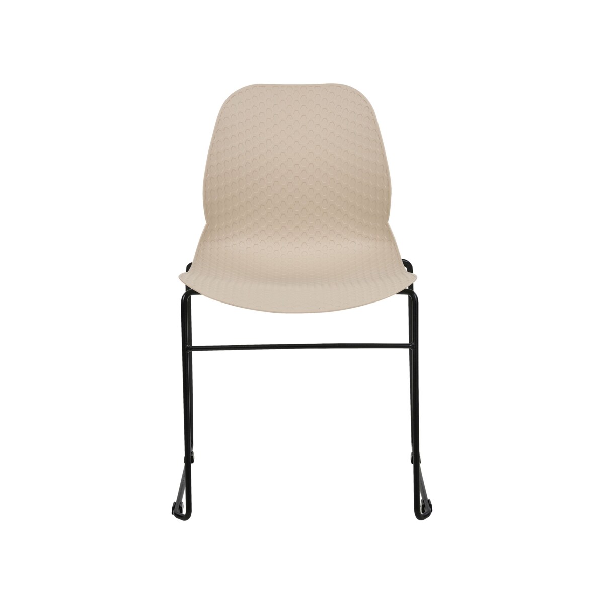 Zestaw 4 krzeseł do jadalni beżowy PANORA