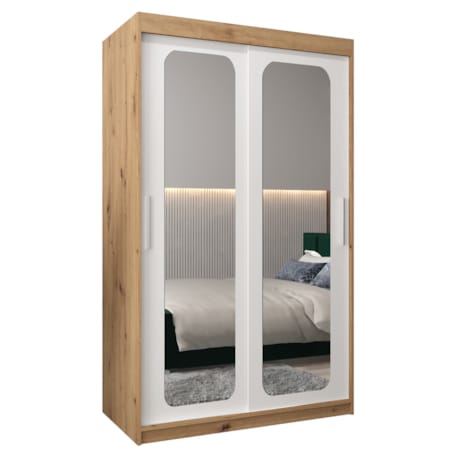 Szafa przesuwna Garderoba PROMO T3 120 artisan/biały