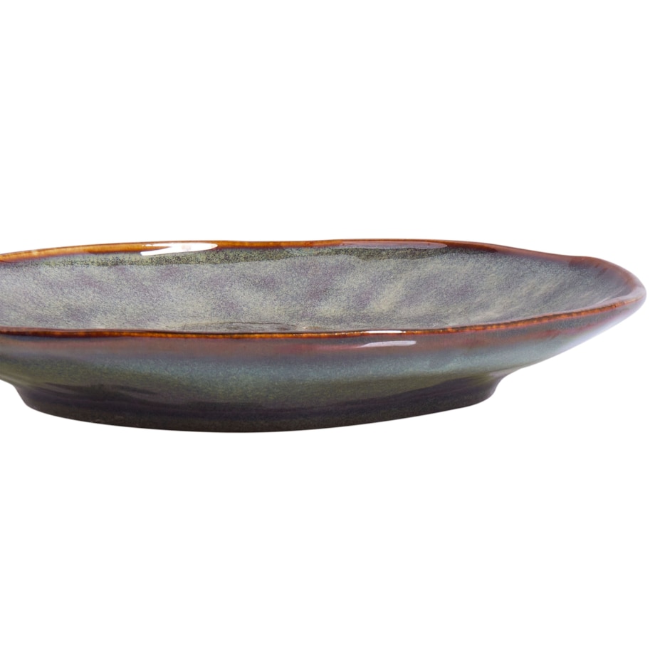 Zestaw 8 małych talerzy THYME Kamionka Ciemnozielony