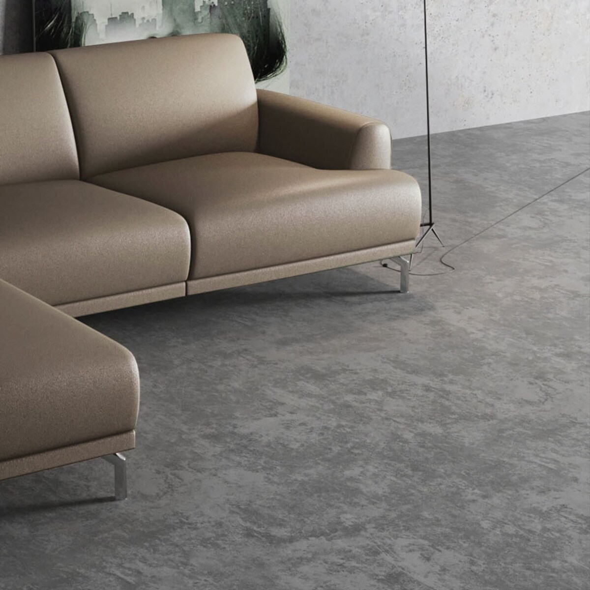 Sofa narożna Puzo brązowa