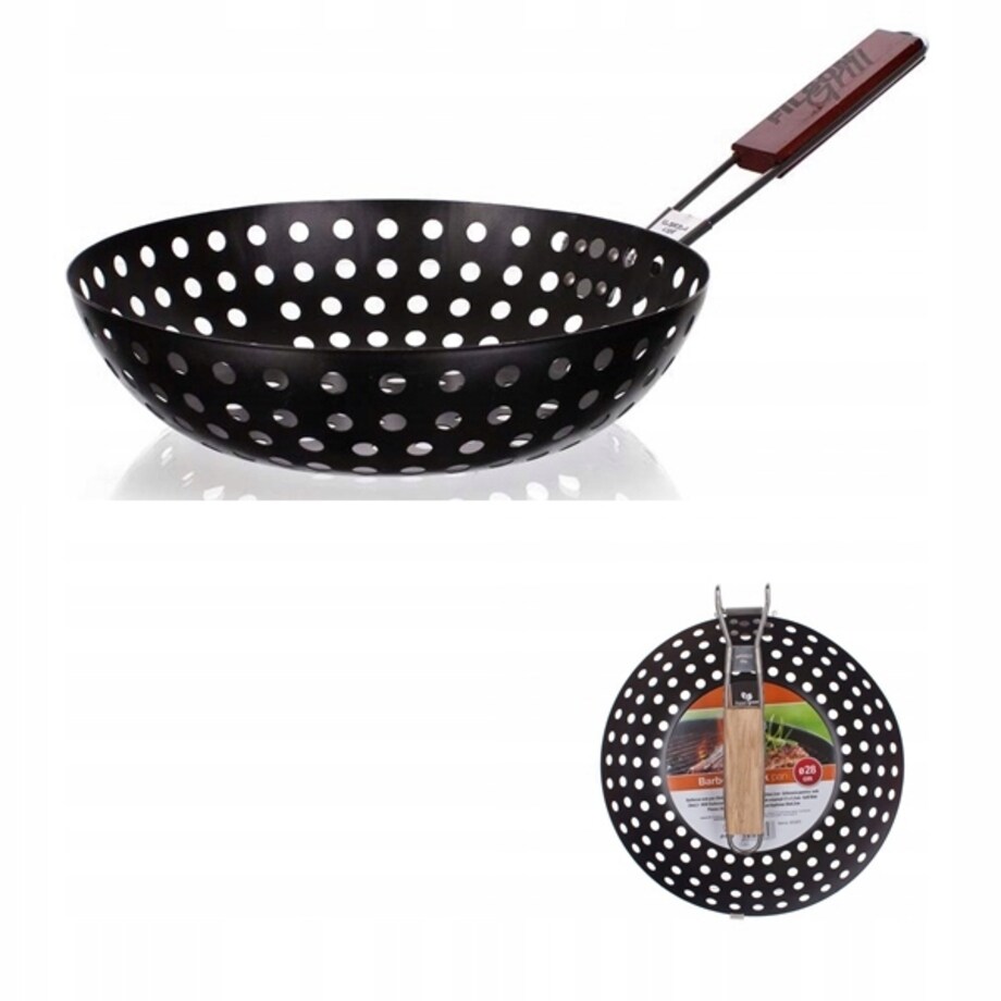 PATELNIA WOK GRILLOWA grillowania warzyw mięs 28cm