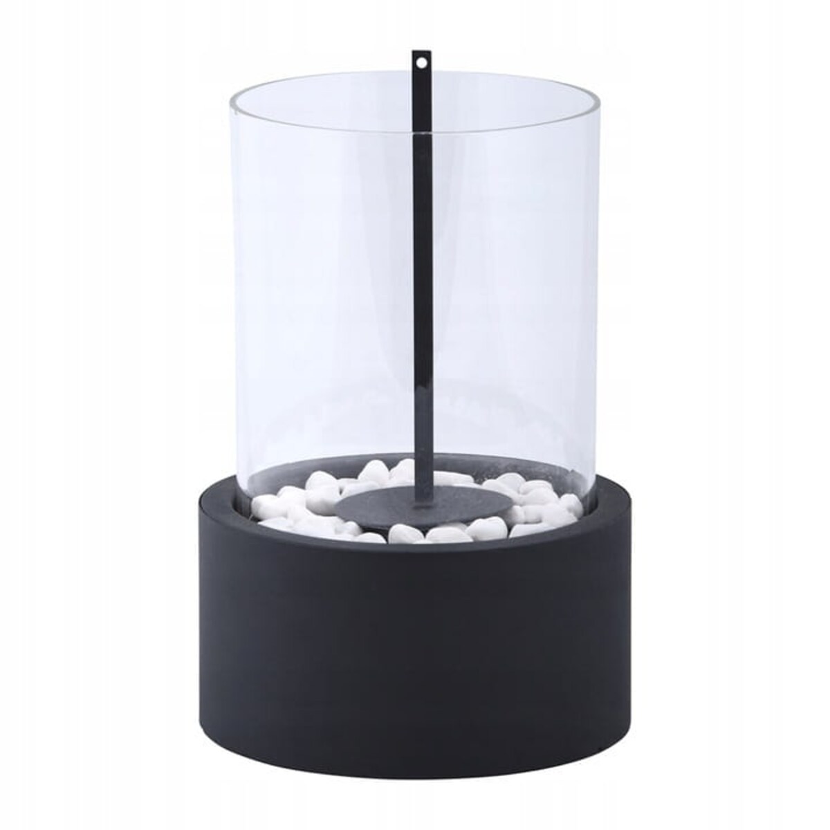 Biokominek tarasowy ogród stojący okragły kominek bezpieczny