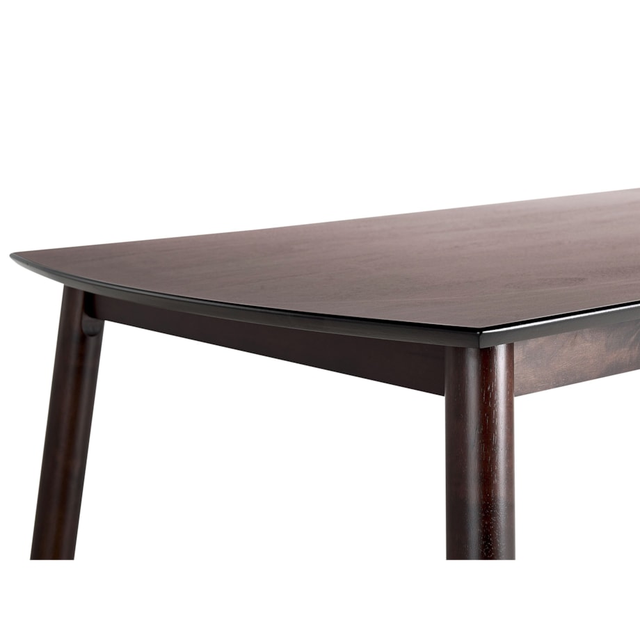 Stół do jadalni 150 x 90 cm ciemne drewno ELBA