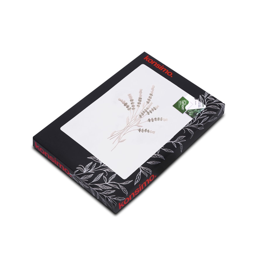 Konsimo CLIMAS Obrus plamoodporny, biały/kremowy