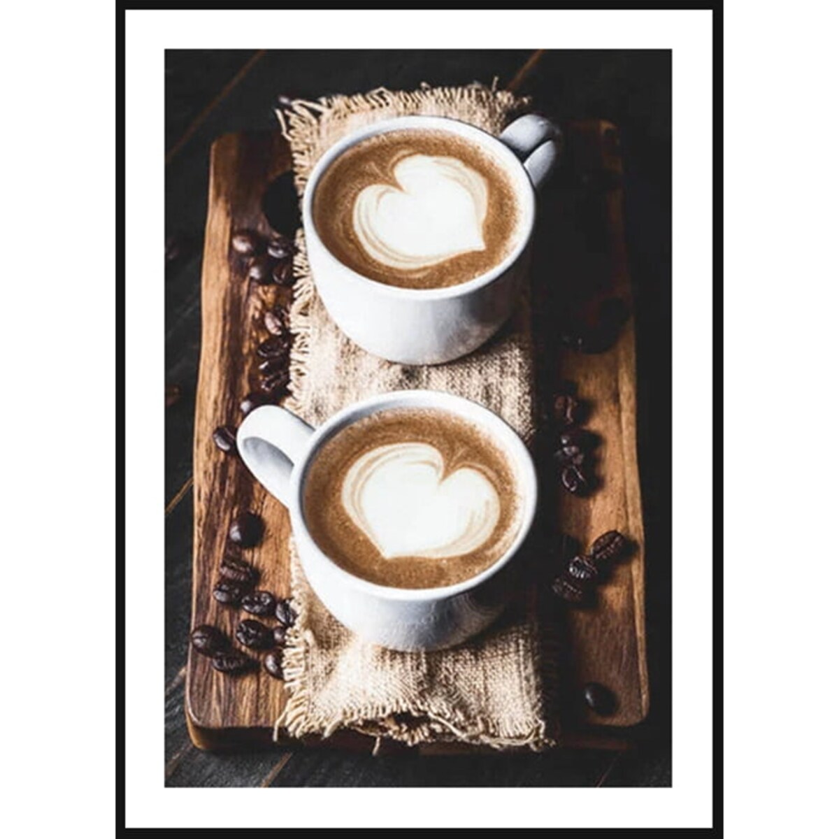 Poster Story, Plakat, Obraz - Kawa z Serduszkiem, wymiary 70 x 100 cm