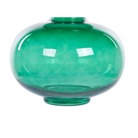 Wazon na kwiaty szklany 27 cm zielony PALAIA