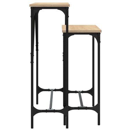 vidaXL Stoliki konsolowe, 2 szt., dąb sonoma