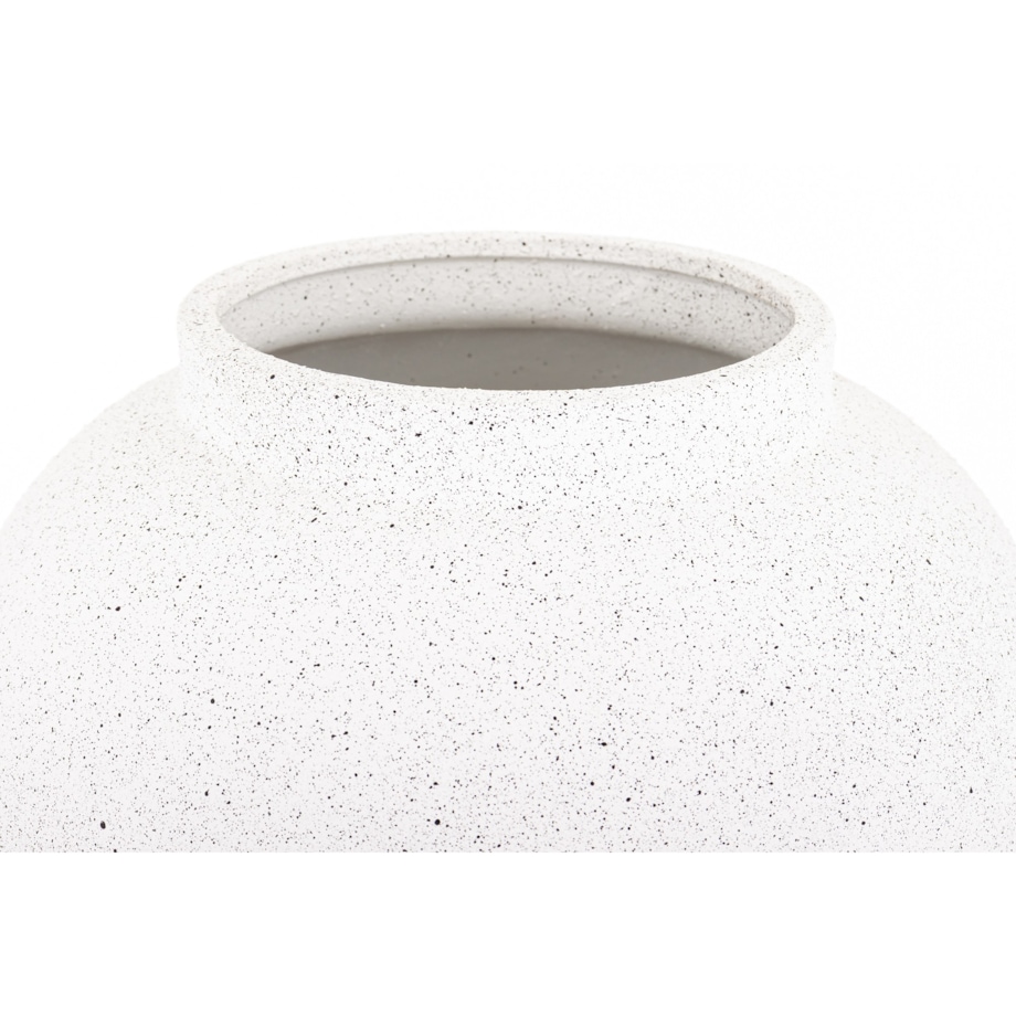 Wazon ceramiczny 37x21x21 cm MIAMI biały