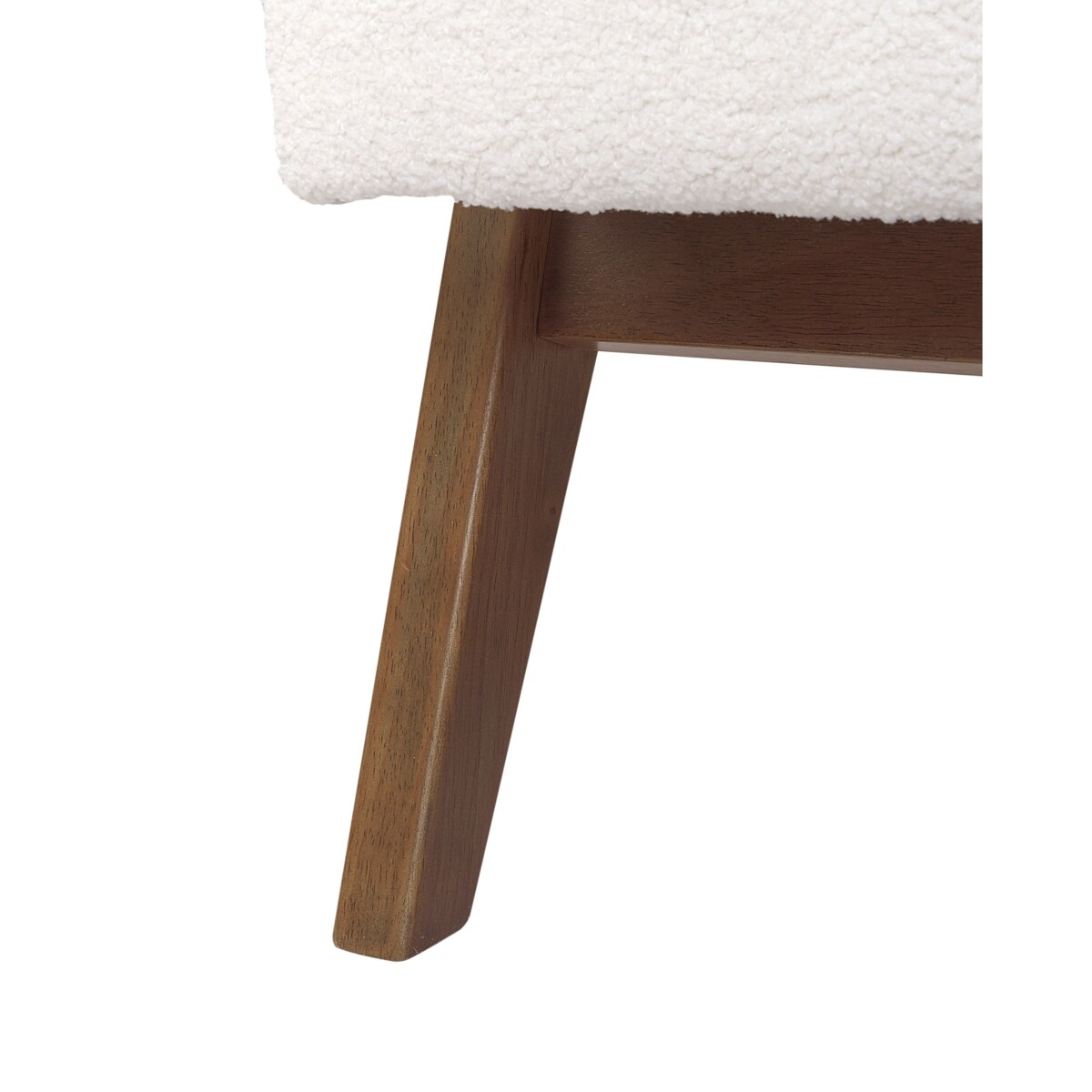 Fotel EVJE Boucle Złamana biel