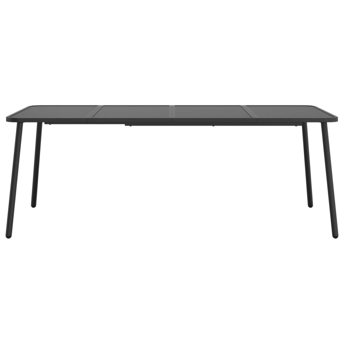 vidaXL Stolik ogrodowy, antracytowy, 200x100x71 cm, stalowy
