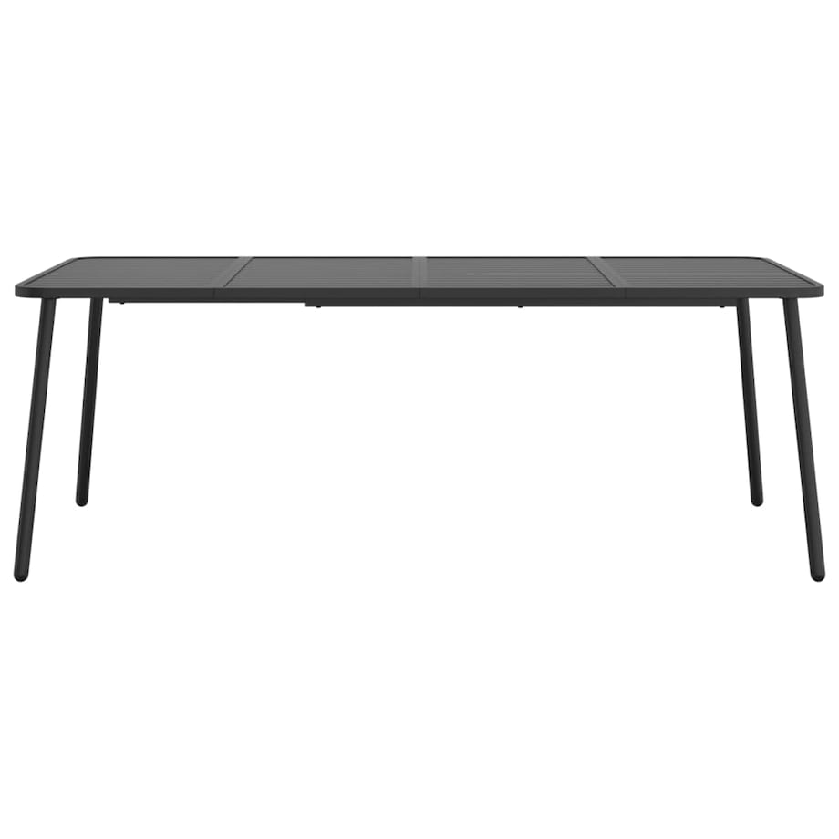 vidaXL Stolik ogrodowy, antracytowy, 200x100x71 cm, stalowy