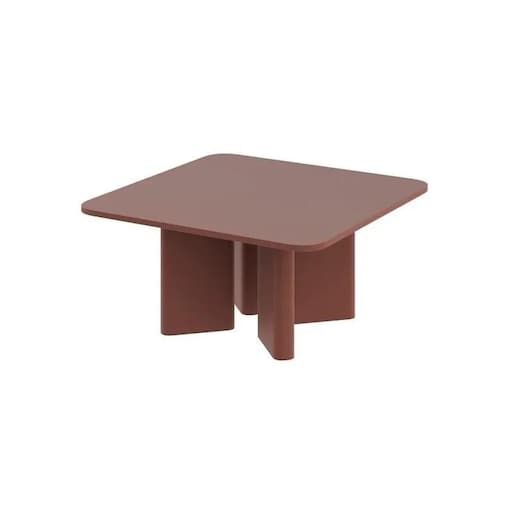 Stolik kawowy DIVERSO 80x80 bordowy