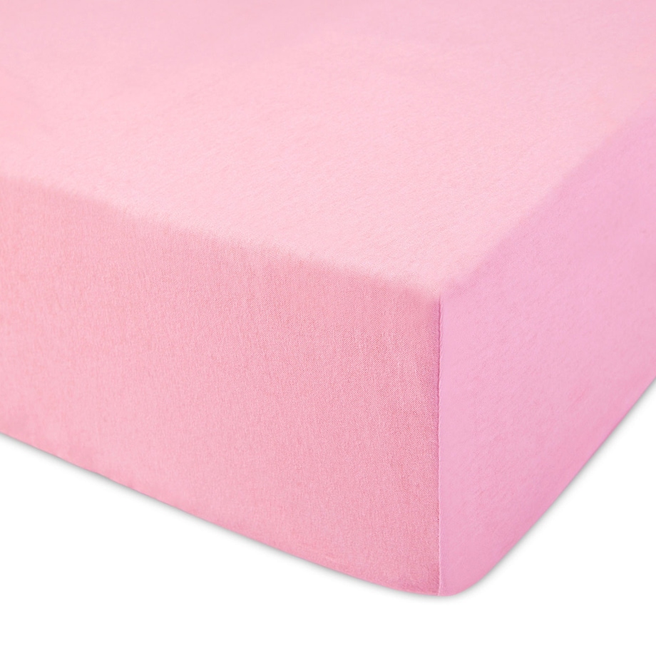 Prześcieradło jersey z gumką 70x140 kolor Jasny róż