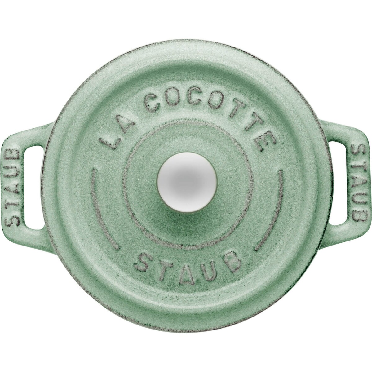 Mini garnek żeliwny okrągły Staub - 250 ml, Miętowy