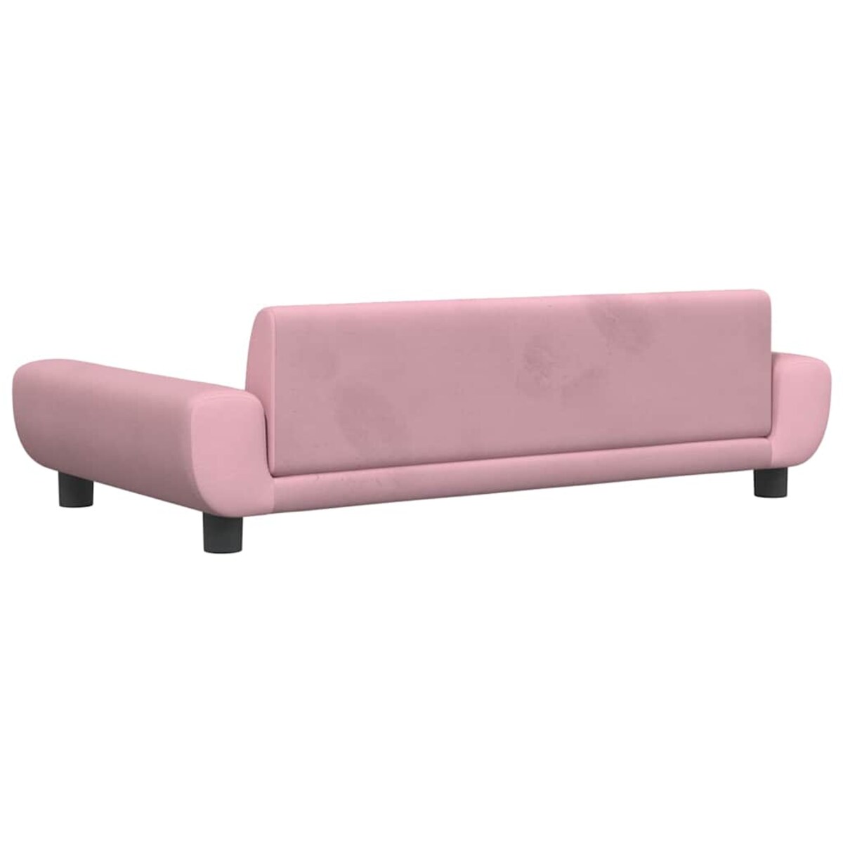 vidaXL Sofa dla dzieci, różowa, 100x54x33 cm, aksamit