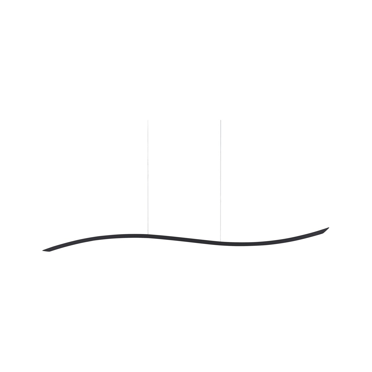 Lampa wisząca LED metalowa czarna CALAO