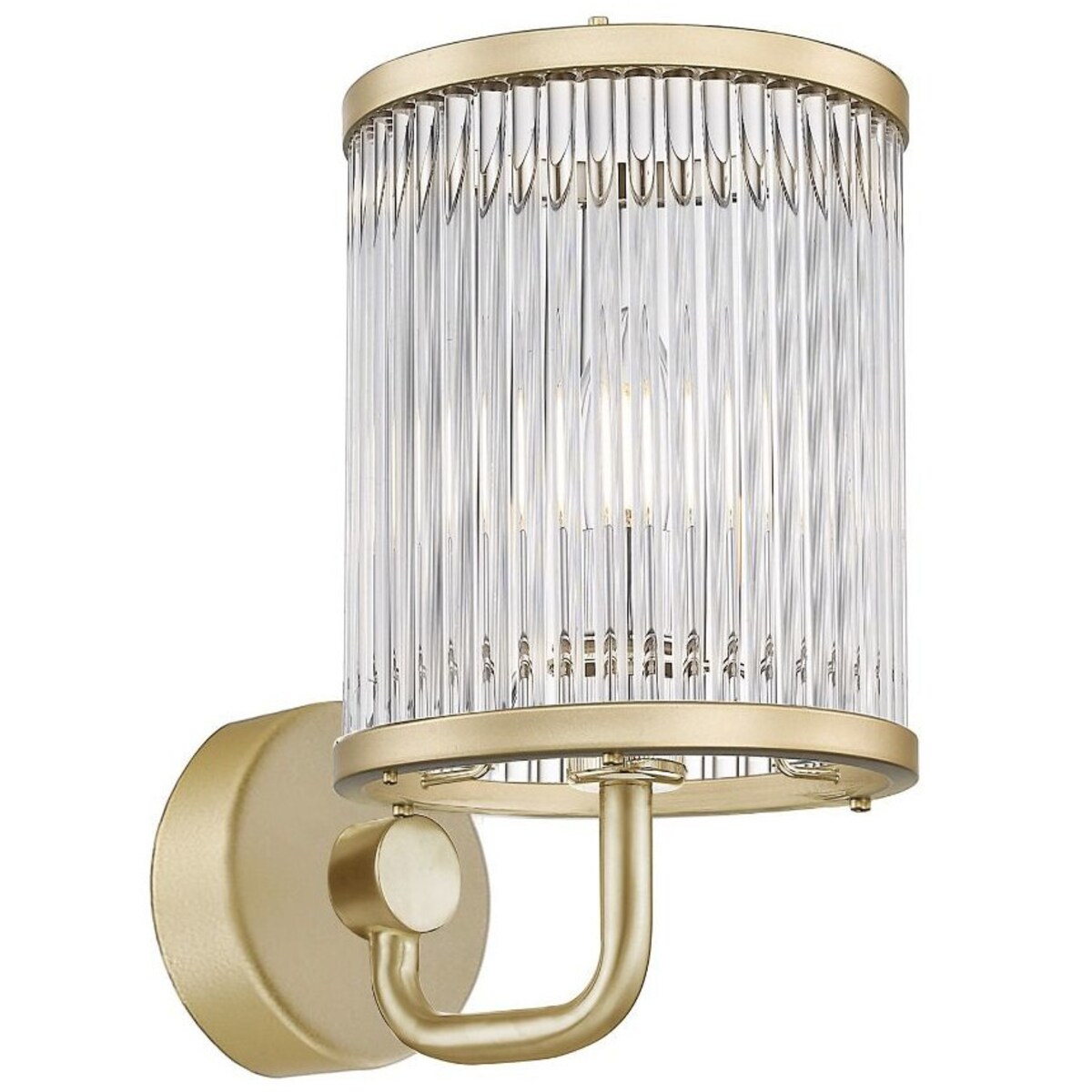 LAMPA ścienna SERGIO W0528-01F-V6AC Zumaline klasyczna OPRAWA szklany kinkiet złoty