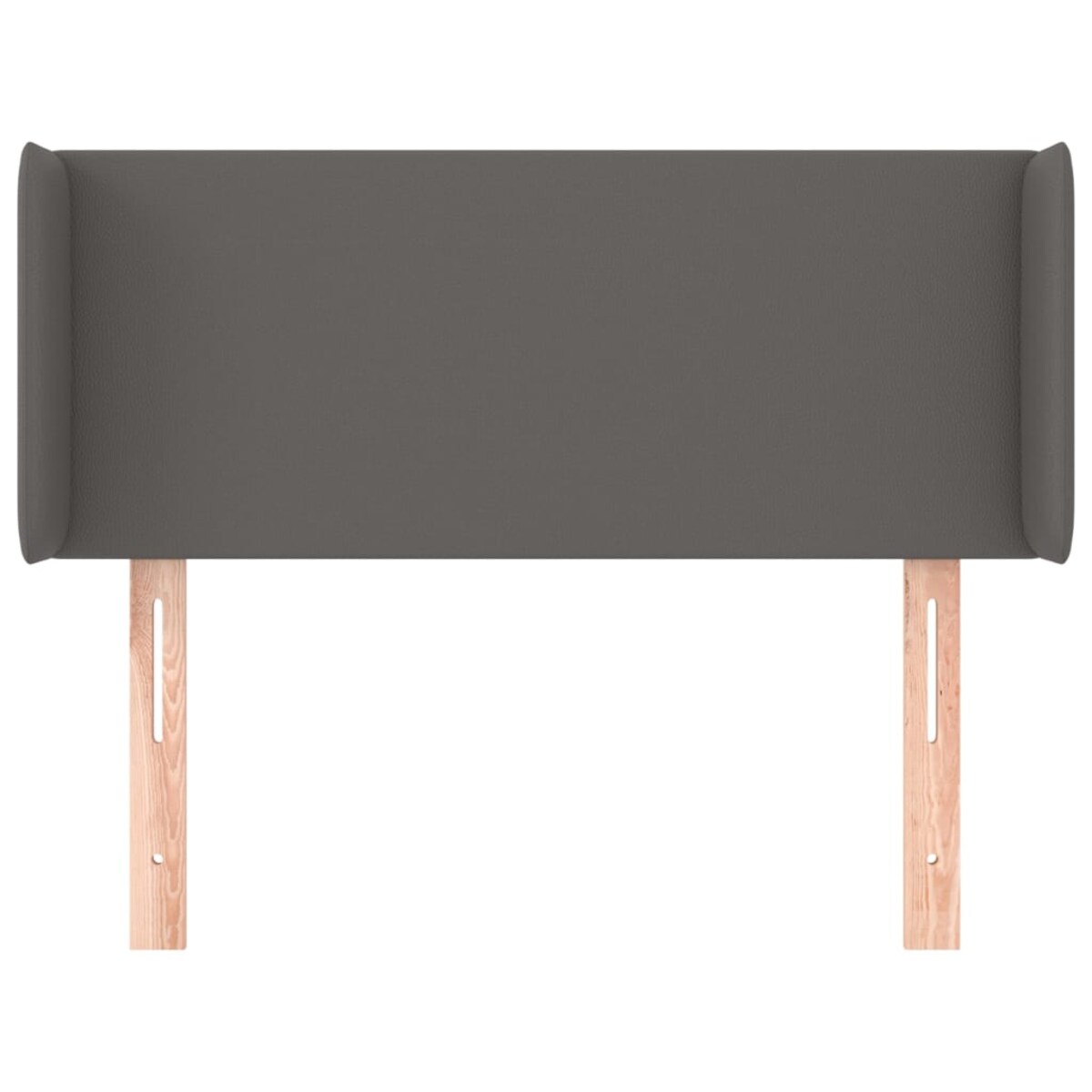 vidaXL Zagłówek uszak, szary, 83x16x78/88 cm, sztuczna skóra