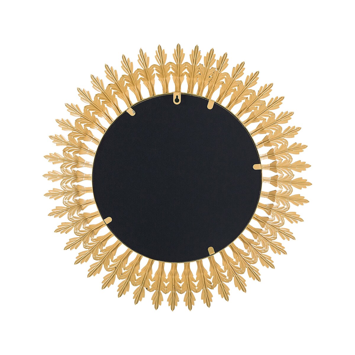 Metalowe lustro ścienne słońce ø 60 cm złote VOREY