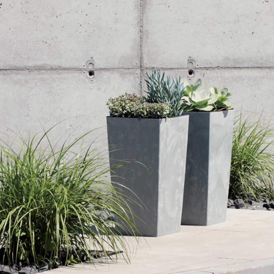 Doniczka Donica Ogrodowa Beton Efekt Duża Kwadrat 50 cm