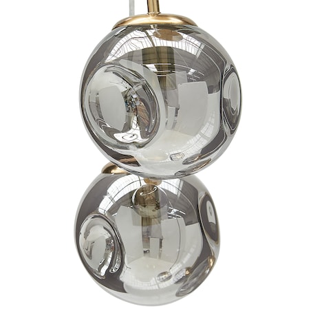 Lampa wisząca RALFES Szkło Mosiężny