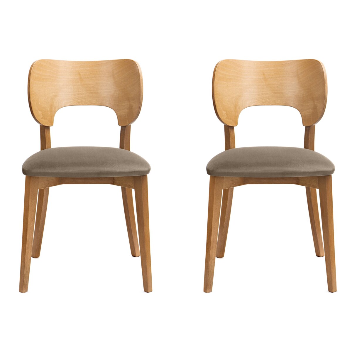 KONSIMO LYCO loftowe krzesła 2 sztuki beżowe