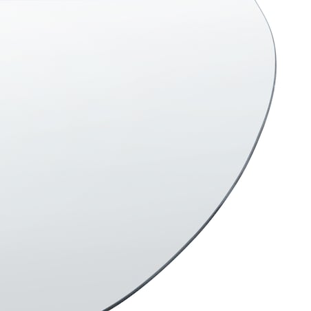 Lustro ścienne AUBAGNE 40 cm 65 cm Srebrny