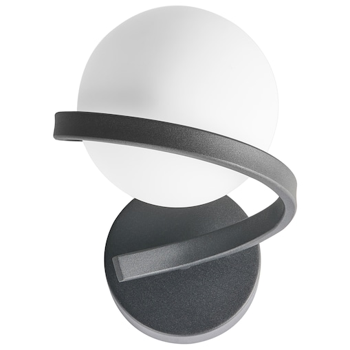 Lampa ścienna COLAGNE Czarny Metal