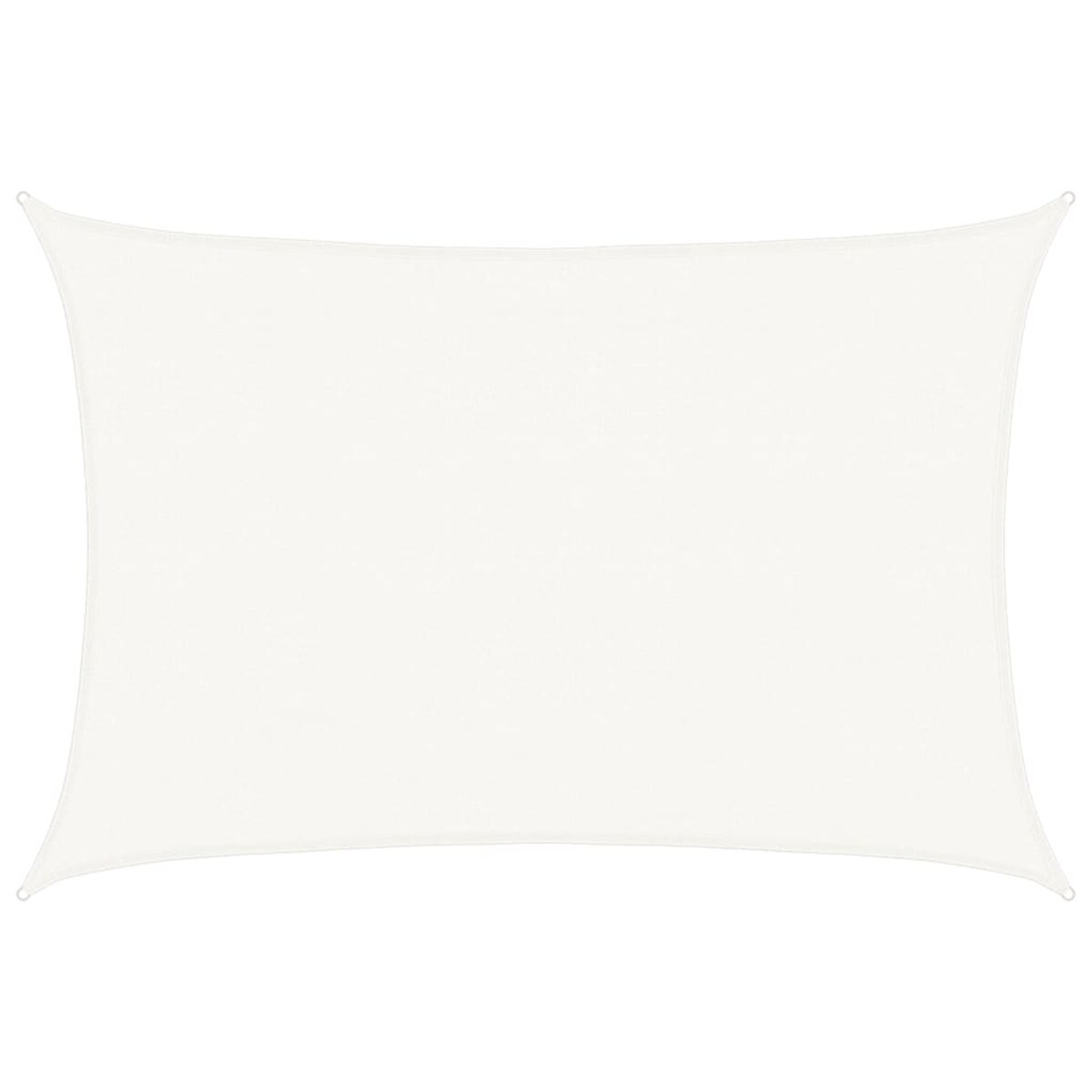 vidaXL Żagiel przeciwsłoneczny HDPE prostokątny 4x6 m, biały
