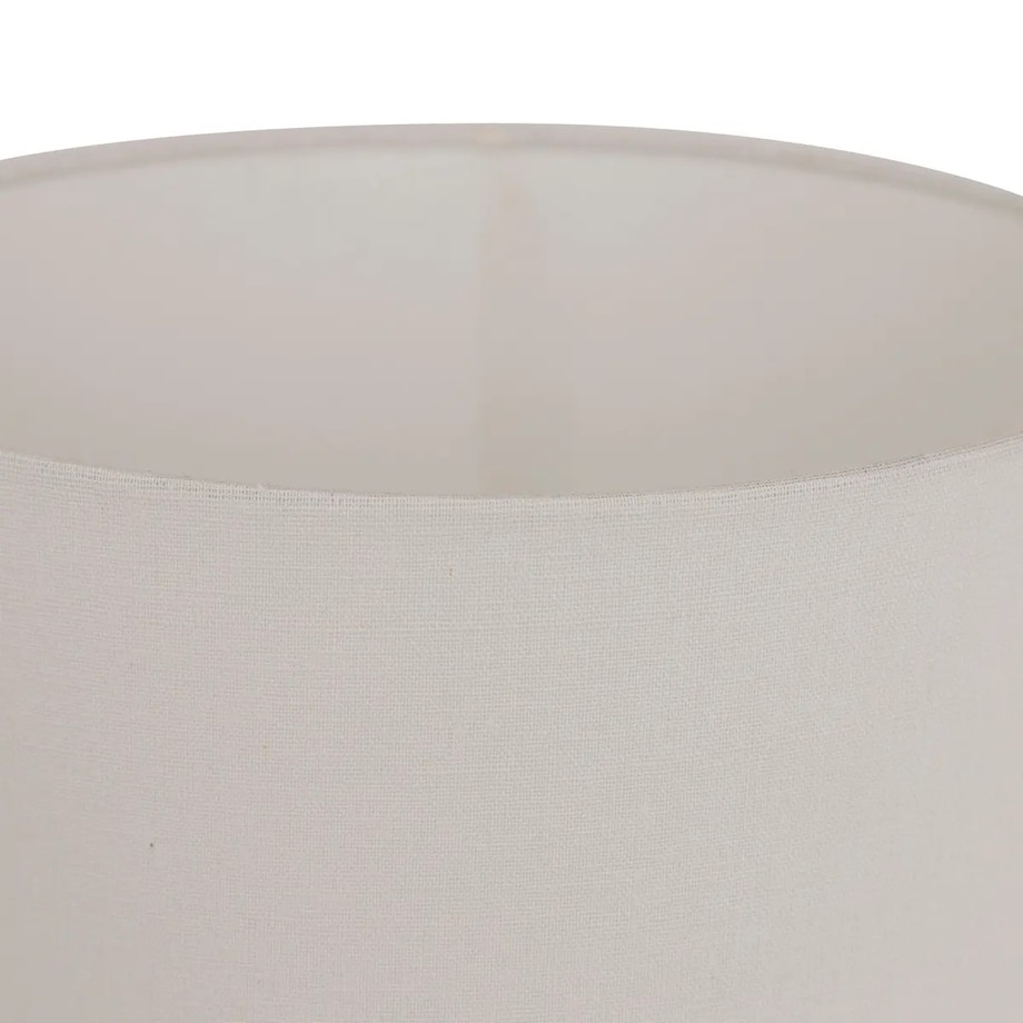 Lampa stołowa z ceramiki i tkaniny Frida biało-czerwona