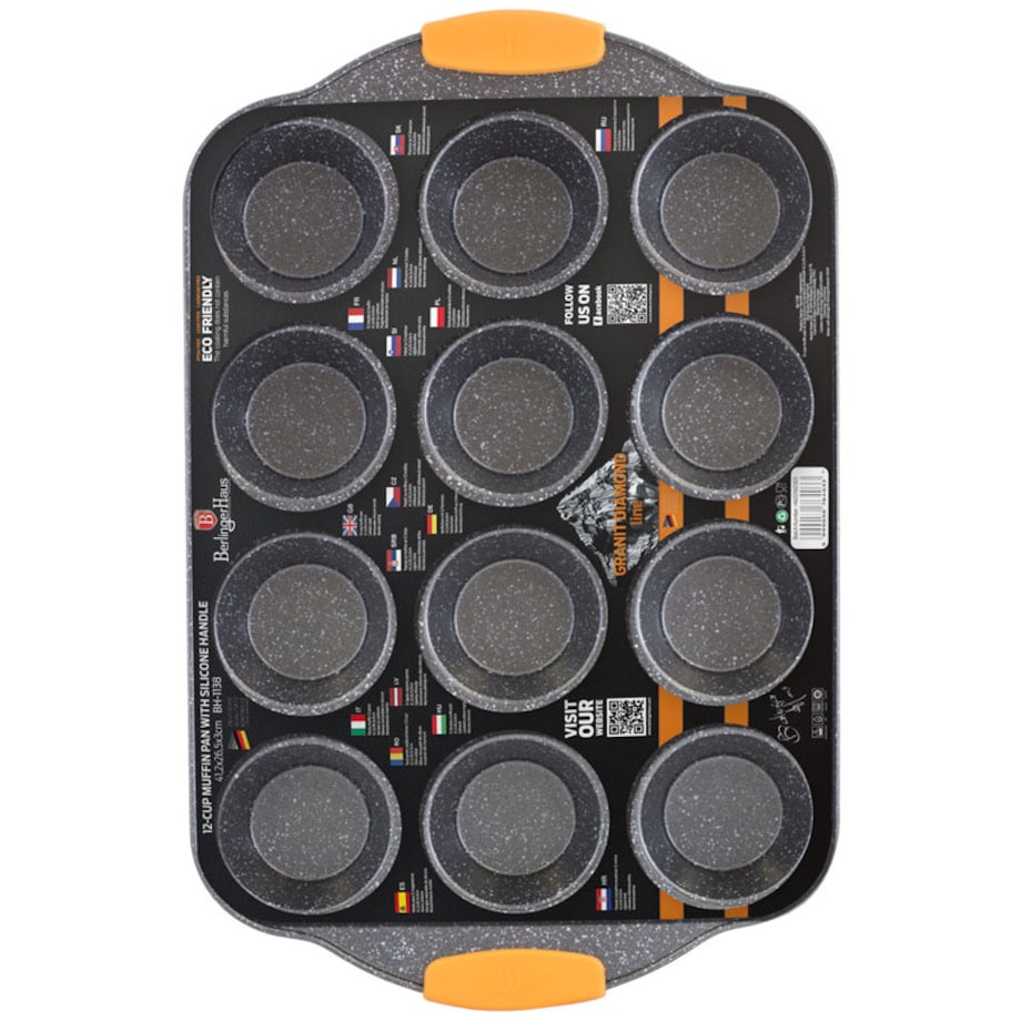 Forma do pieczenia muffinów babeczek x12 BERLINGER HAUS Granit Diamond