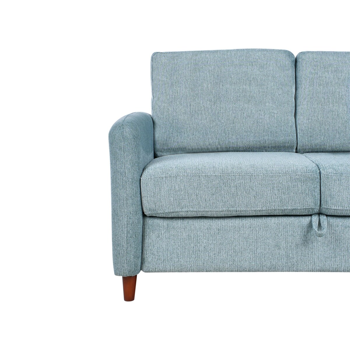 Sofa 2-osobowa z pojemnikiem niebieska MARE