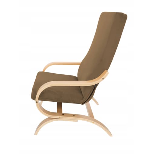 Pokrowiec Na Fotel Finka Kakaowy Brąz Welur Elastyczny