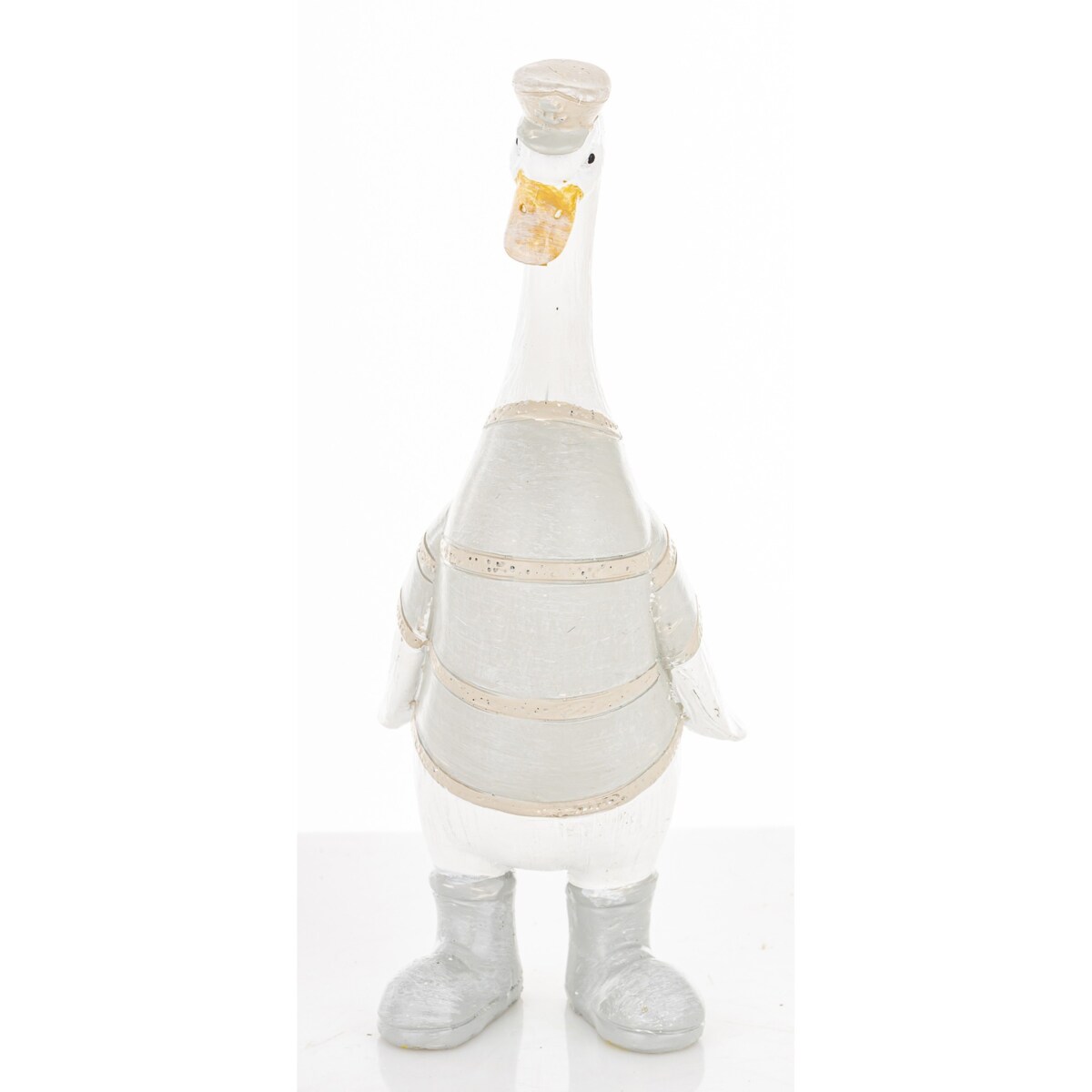 Dekoracja - biała gąska 15x5,5x7 cm GOOSE-2