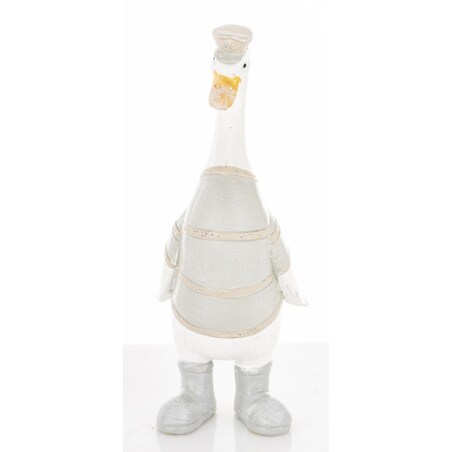 Dekoracja - biała gąska 15x5,5x7 cm GOOSE-2