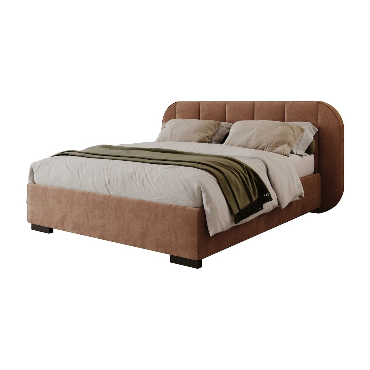 Łóżko tapicerowane AMARA, pojemnik, stelaż 32, 160x200, Royal Velvet 87198