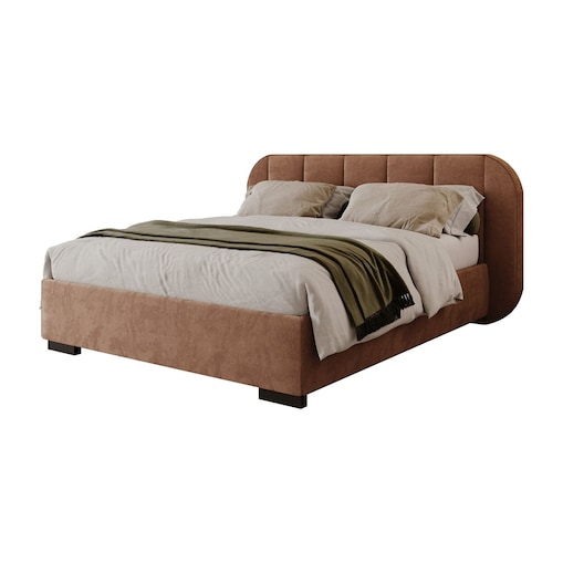 Łóżko tapicerowane AMARA, pojemnik, stelaż 32, 160x200, Royal Velvet 87198